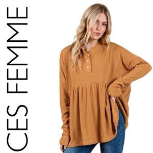258:  CES FEMME NEW KNIT TOP